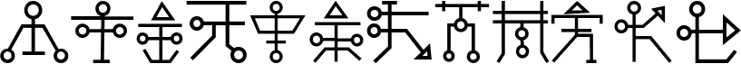 Preview of the DM-Maykr font
