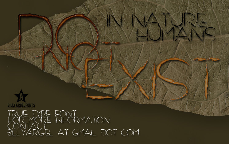 DO NOT EXIST Carattere