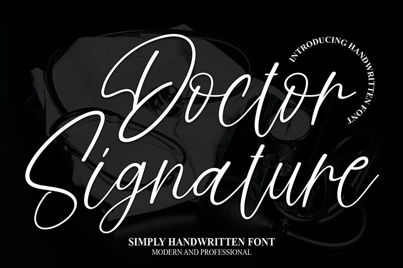 Doctor Signature font