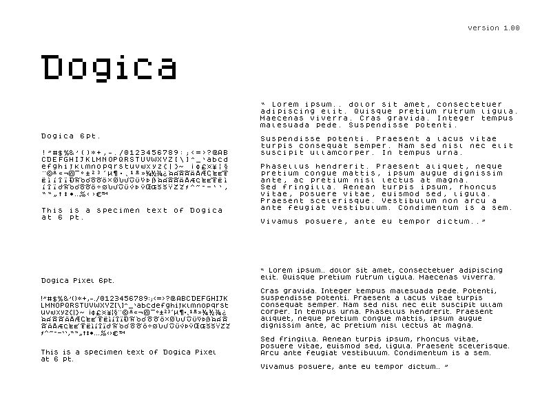 Dogica Czcionka