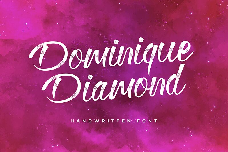 Dominique Diamond Schriftart