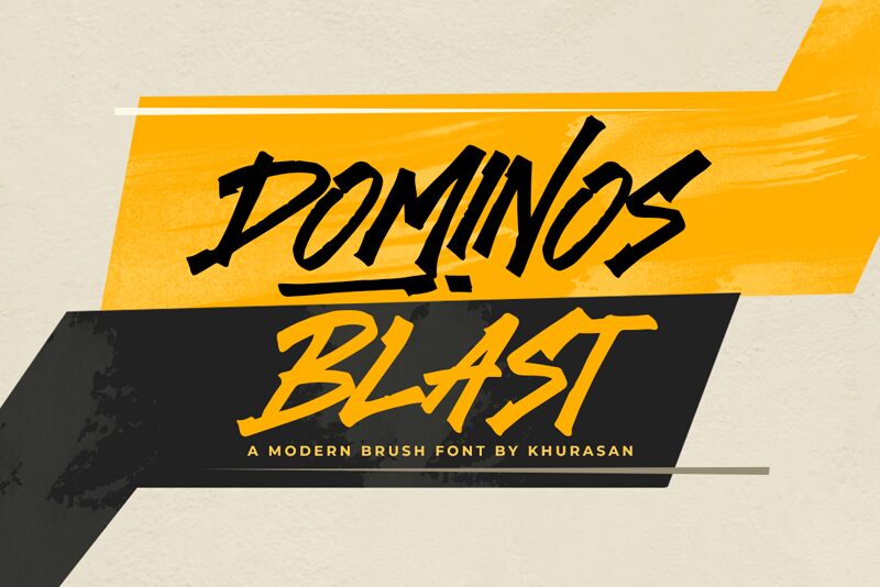 Dominos Blast Schriftart