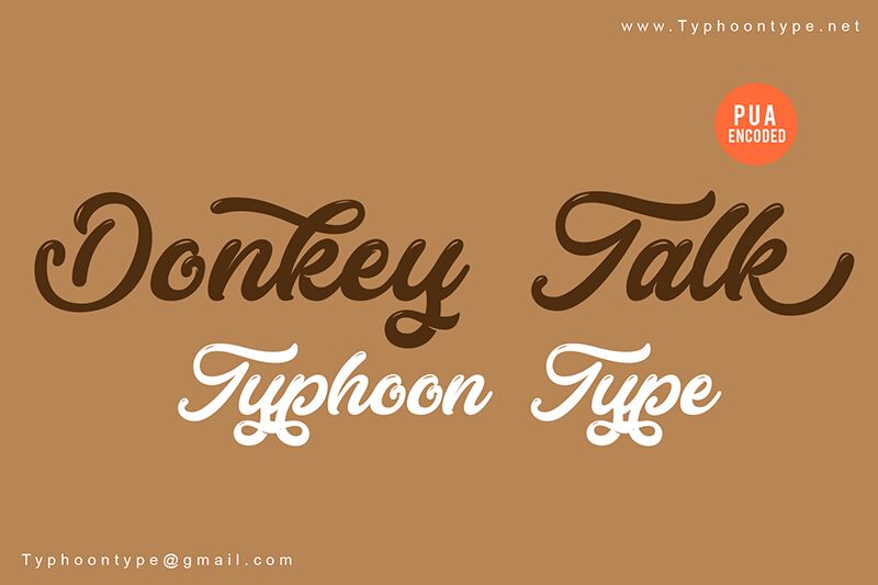 Donkey Talk Czcionka