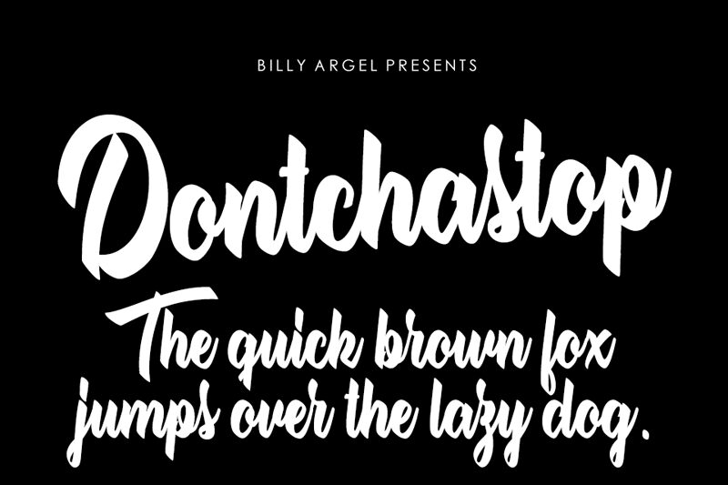 Dontchastop Schriftart