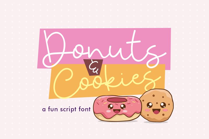 Donuts & Cookies — Prezentácia písma