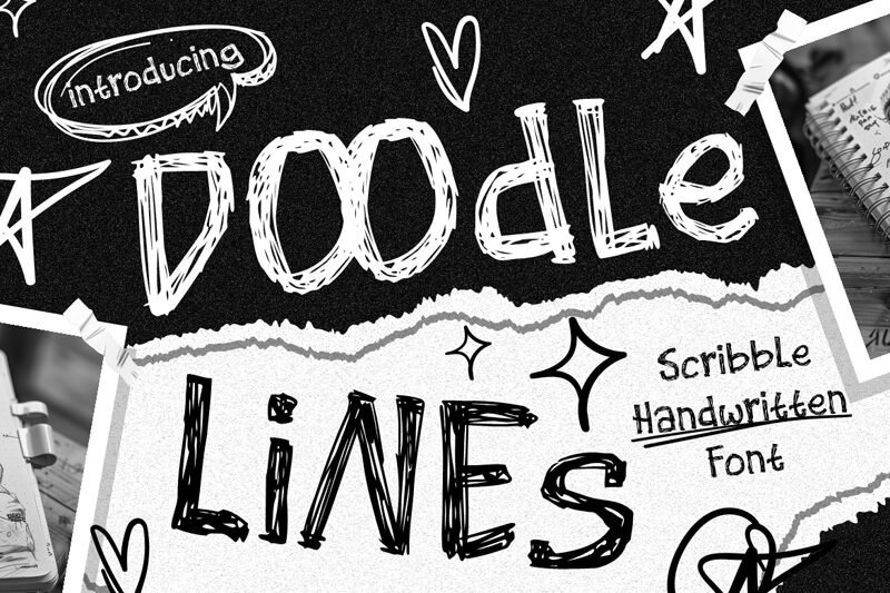 Doodle Lines — Présentation de la police