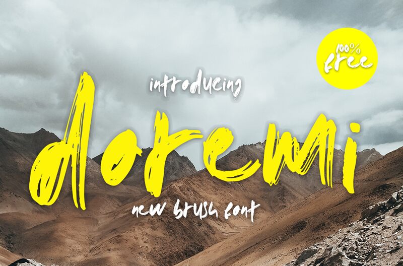 doremi brush Schriftart