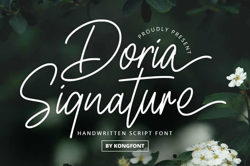 Doria Signature Schriftart