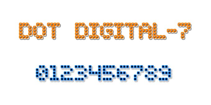 Dot Digital-7 Schriftart