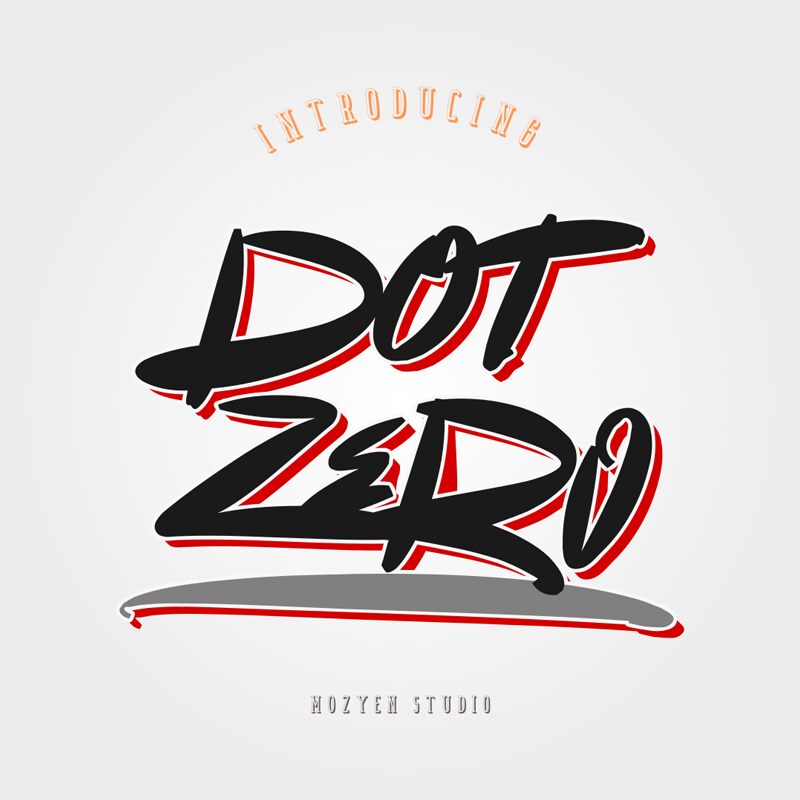 Dot Zero Schriftart