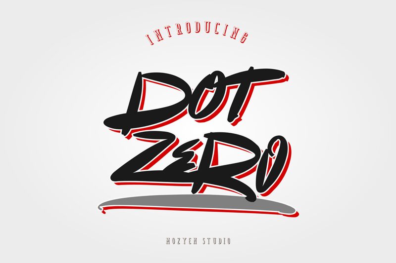 Dot Zero Schriftart