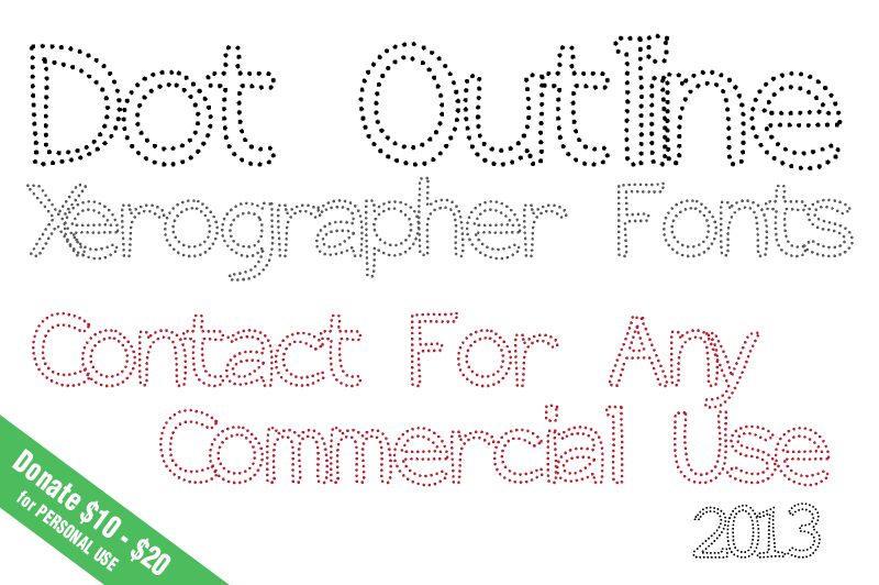 DotOutline Carattere