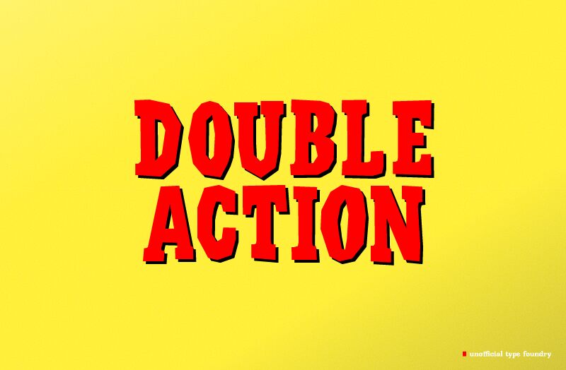 Double Action Czcionka