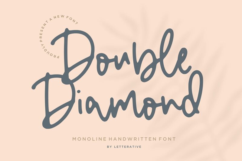 Double Diamond Druh písma
