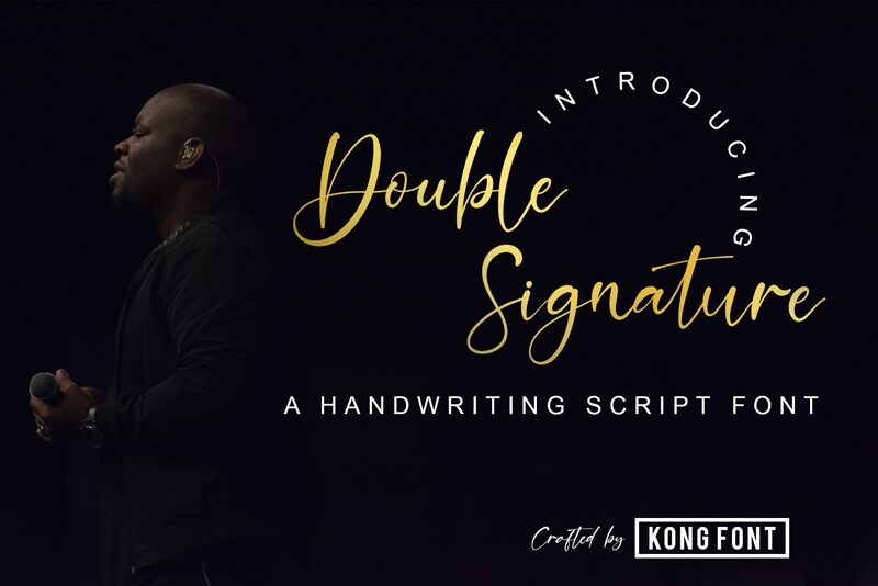 Double Signature Schriftart
