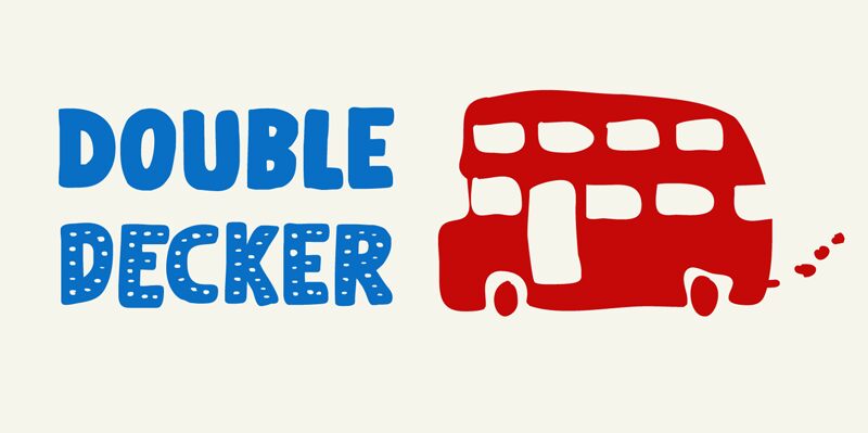 Doubledecker Schriftart