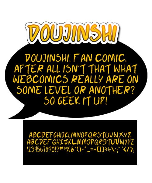 Doujinshi Czcionka