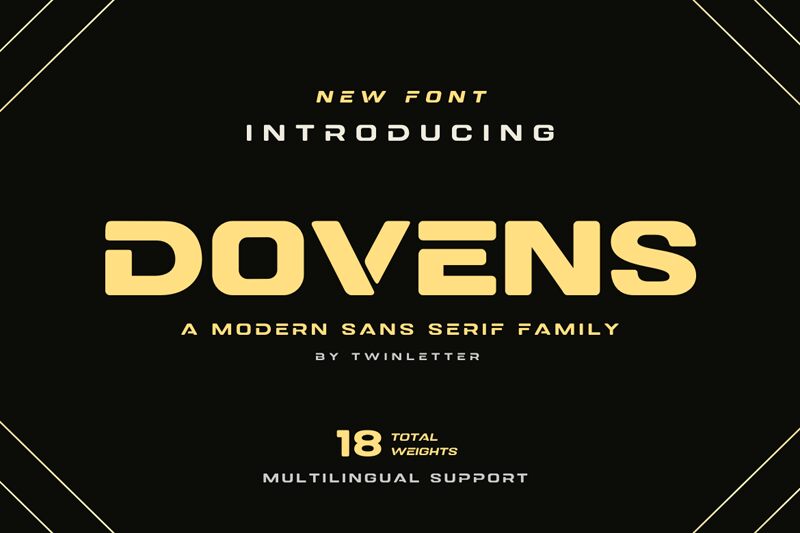 DOVENS الخط
