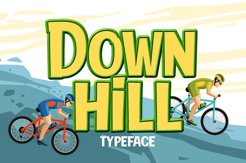 Down Hill Schriftart