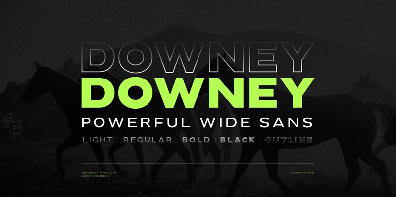 Downey Schriftart