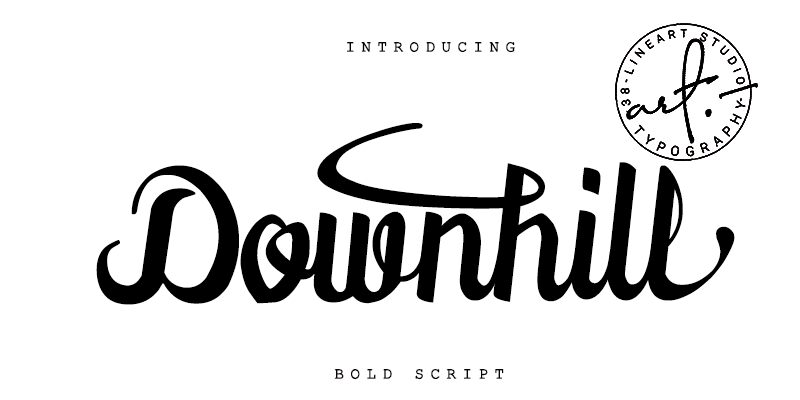 Downhill font