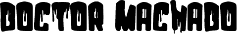 Doctor Machado font