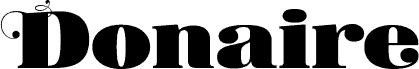 Donaire Black font