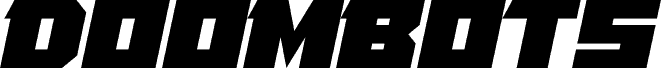 معاينة خط Doombots Italic