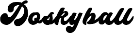 Doskyball Regular fonte