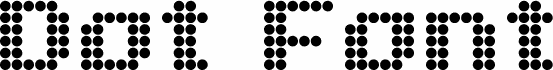 Dot Font Eng