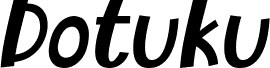 Podgląd czcionki Dotuku Italic
