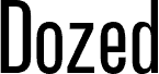 Anteprima del carattere Dozed Demo Regular