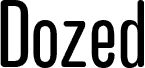 Anteprima del carattere Dozed Rounded Demo Regular