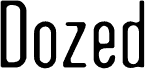 Anteprima del carattere DozedBlur-Regular