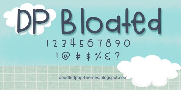 DPBloated Druh písma