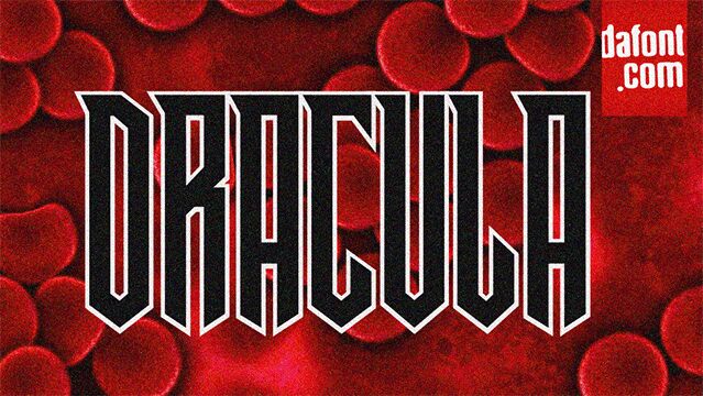 Dracula Regular — Schriftpräsentation
