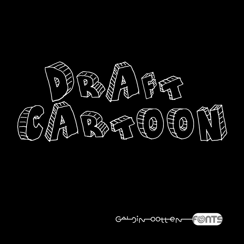 Draft Cartoon Шрифт