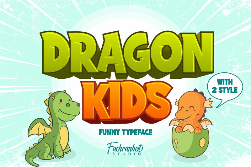 DRAGON KIDS Czcionka