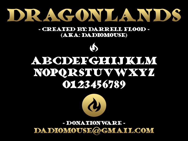 Dragonlands Czcionka
