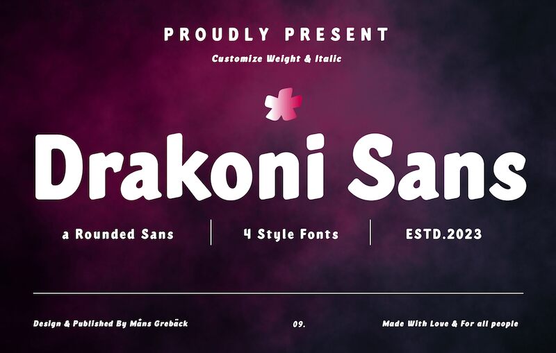 Drakoni Sans Schriftart