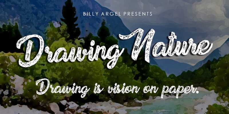 Drawing Nature Schriftart