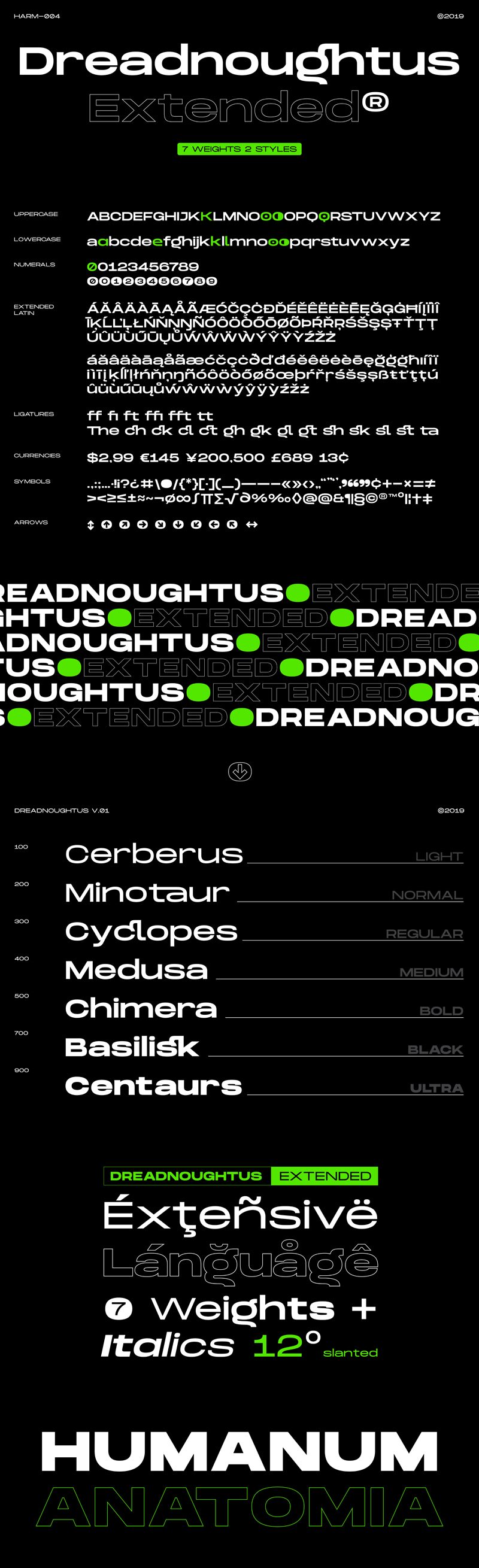 Dreadnoughtus Schriftart
