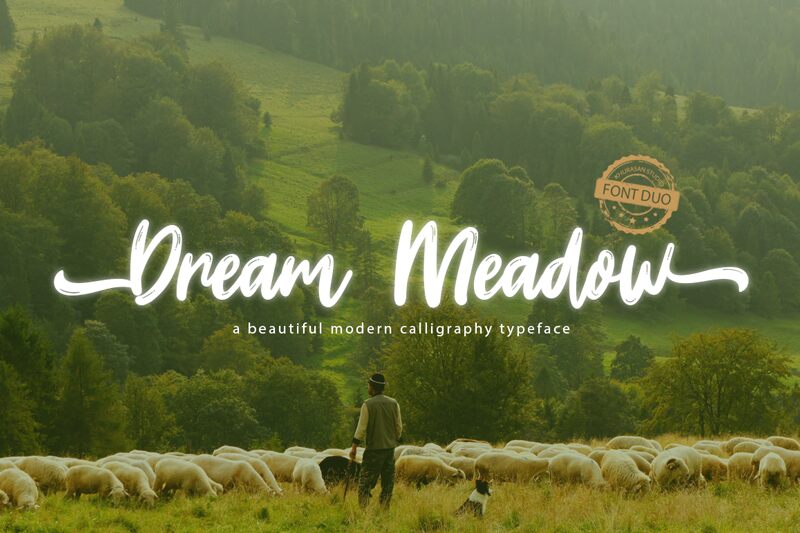 Dream Meadow Schriftart