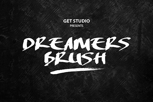 DREAMERS BRUSH Schriftart