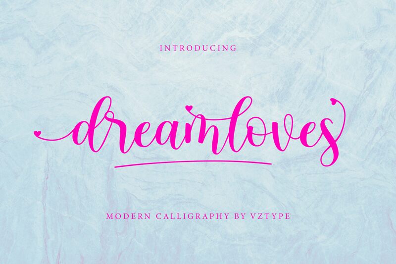 Dreamloves Schriftart