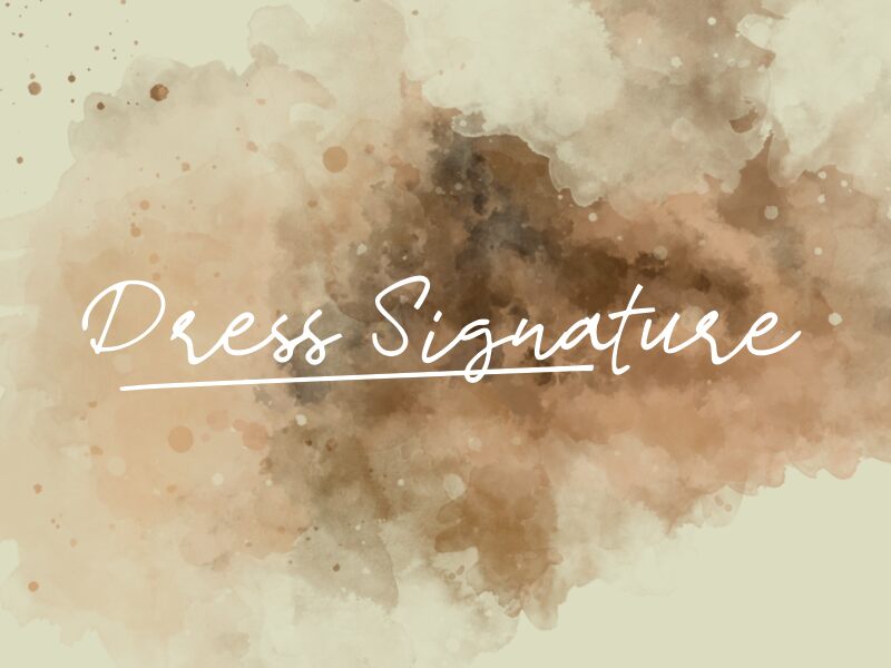 d Dress Signature Fuente