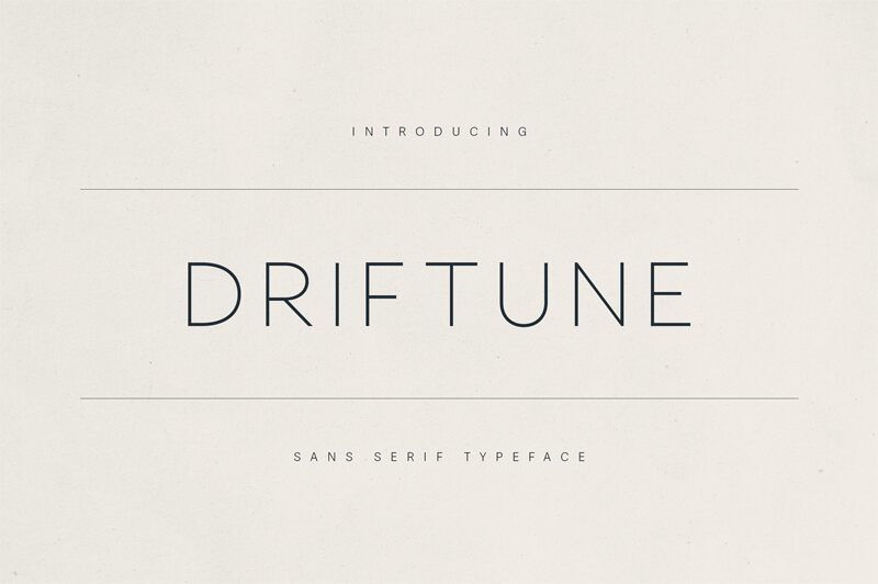Driftune Schriftart