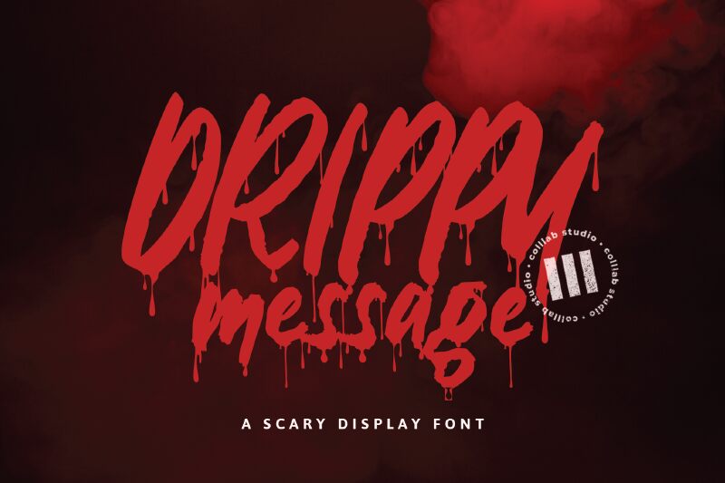 Drippy Message Czcionka