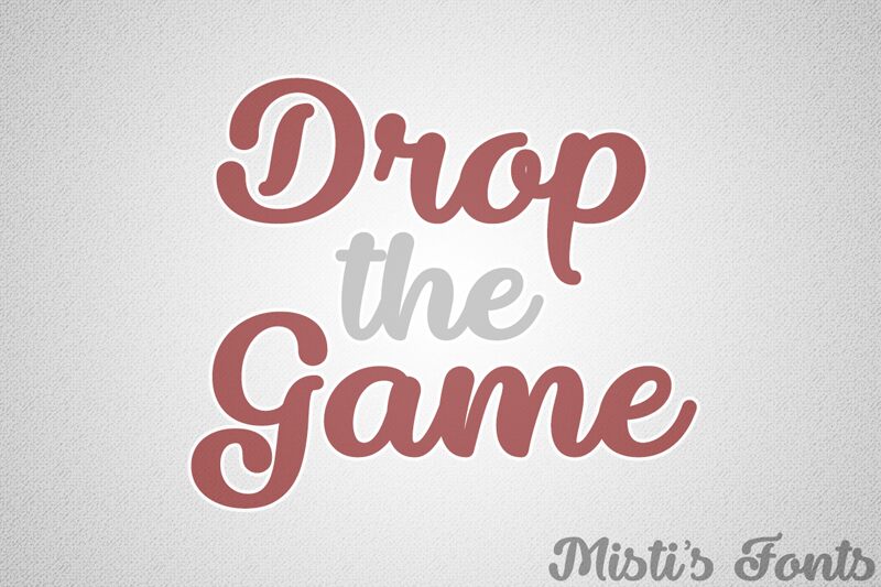 Drop the Game Schriftart