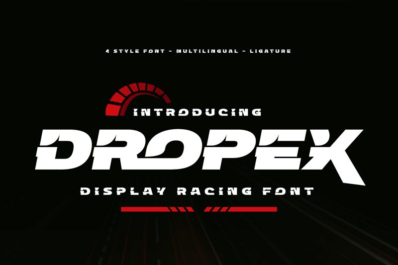DROPEX Druh písma